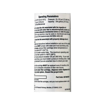 Beko 4874960100 Filtre Frigo d'Origine