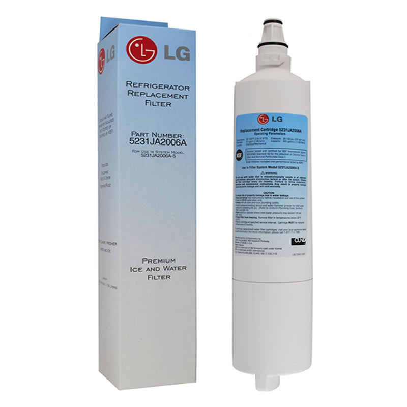 Filtre à eau interne authentique LG 5231ja2006A pour réfrigérateur