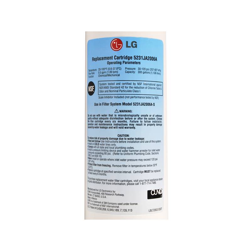 LG 5231JA2006A (LT600P) Filtre Frigo d'Origine