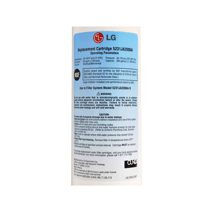 LG 5231JA2006A (LT600P) Filtre Frigo d'Origine