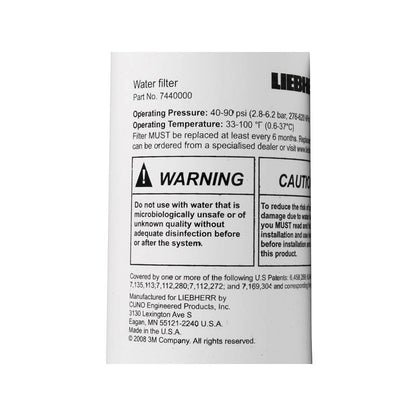 Liebherr 7440000 Filtre Frigo d'Origine