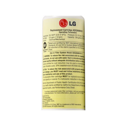 LG ADQ36006101 (LT700P) Filtre Frigo d'Origine
